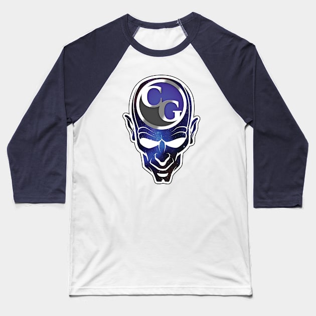 THE COSMIC COMIC GOD Baseball T-Shirt by KOPY KAT